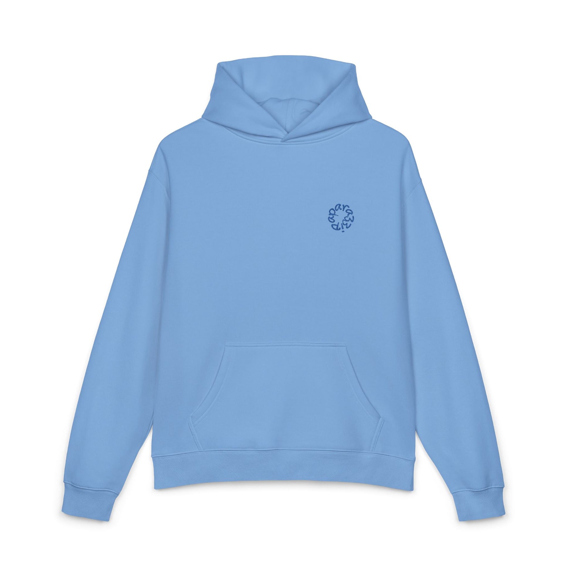 Carolina Blue Royal Blue Paparazzi Luxury Hoodie front - Paparazzi Original