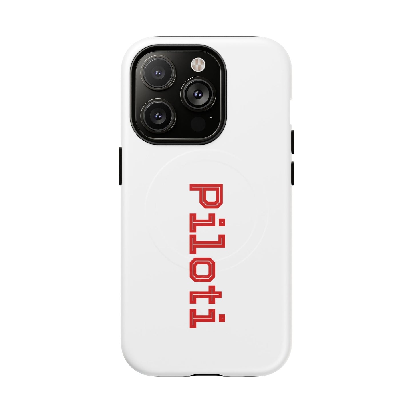 Tough Magnetic iPhone Cases Piloti in white made in matt and gloss finish - UpNorth SPORTS
