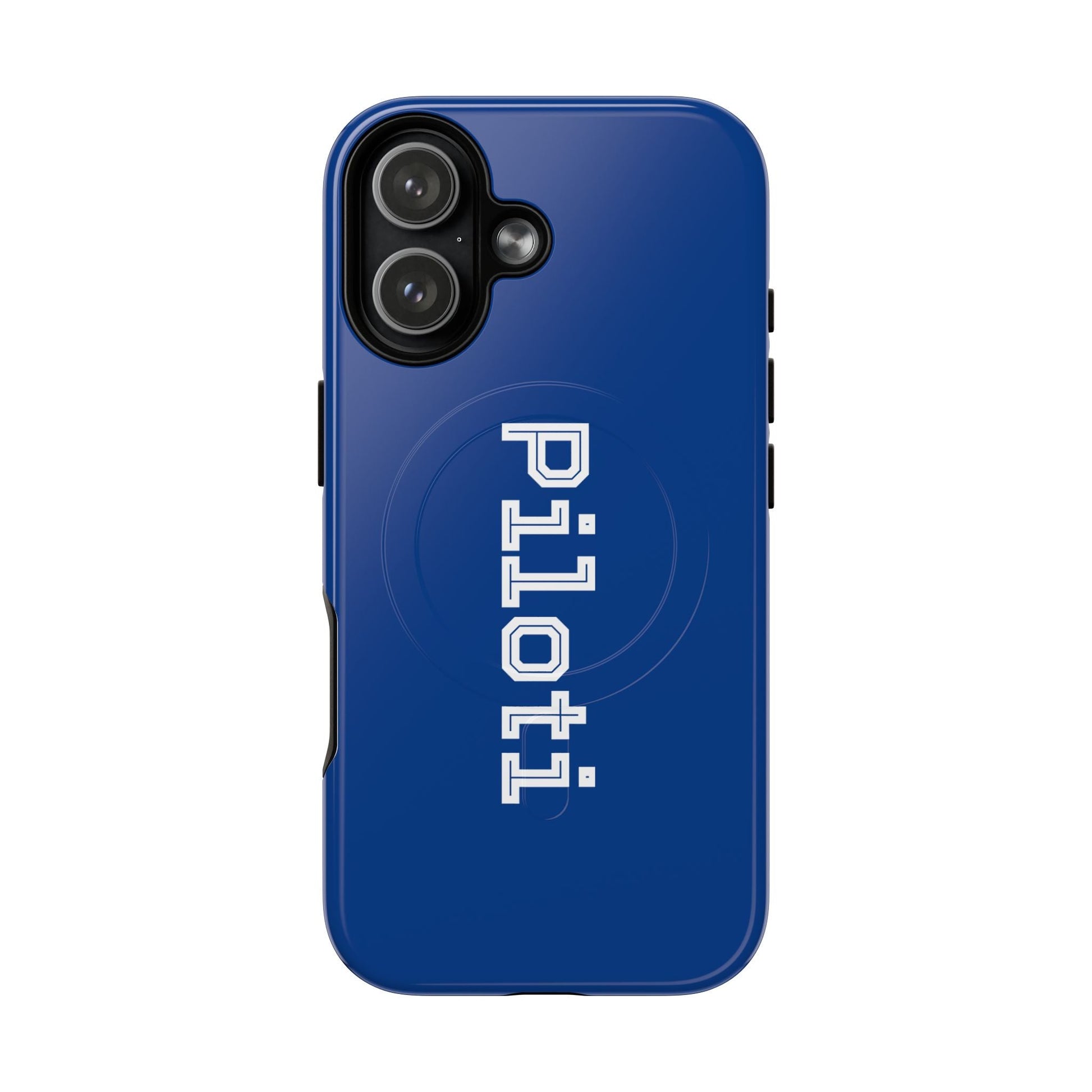 Tough Magnetic iPhone Cases Piloti in navy blue made in matt and gloss finish - UpNorth SPORTS