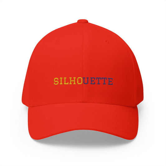 Red Paparazzi Silhouette Closed Back Cap front - Paparazzi Original
