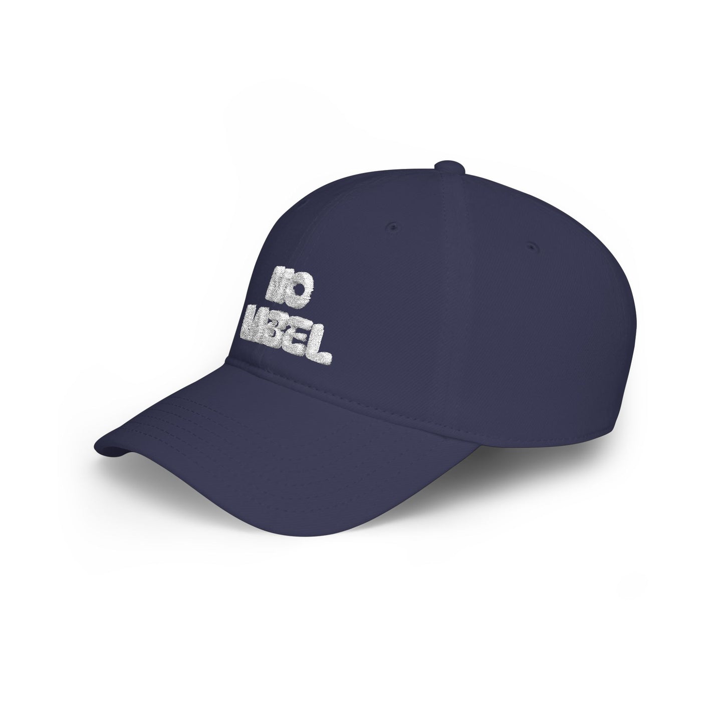 No Label Baseball Cap White Embroidery Printify