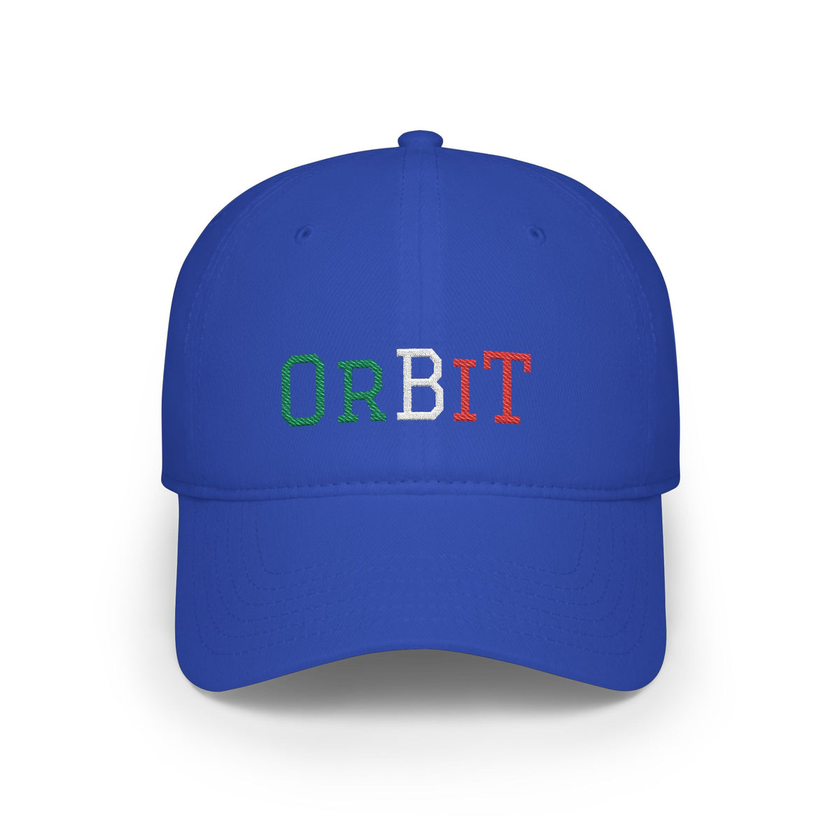 Royal Orbit Baseball Cap with tricolore embroidery front - UpNorth SPORTS