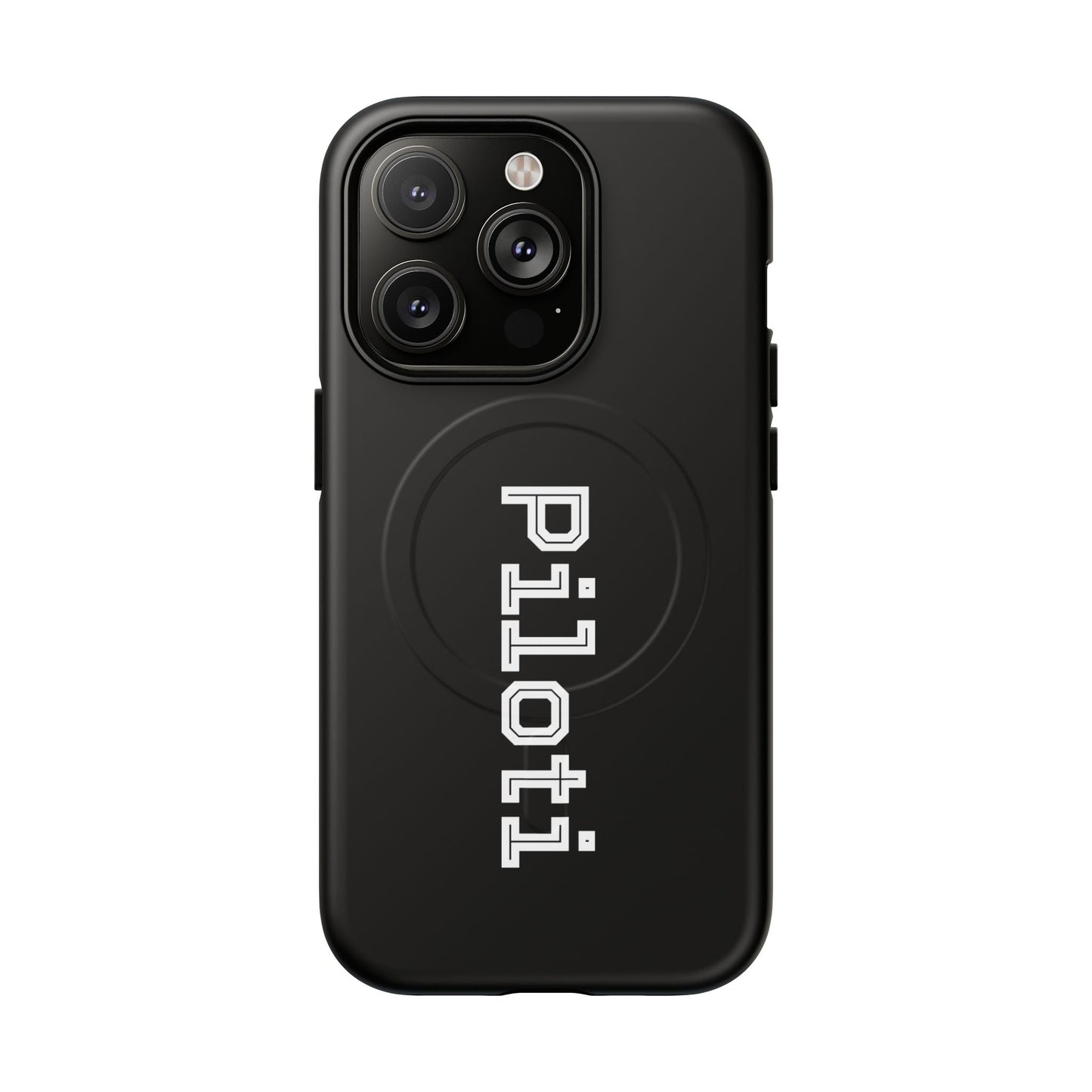 Tough Magnetic iPhone Cases Piloti in black Printify