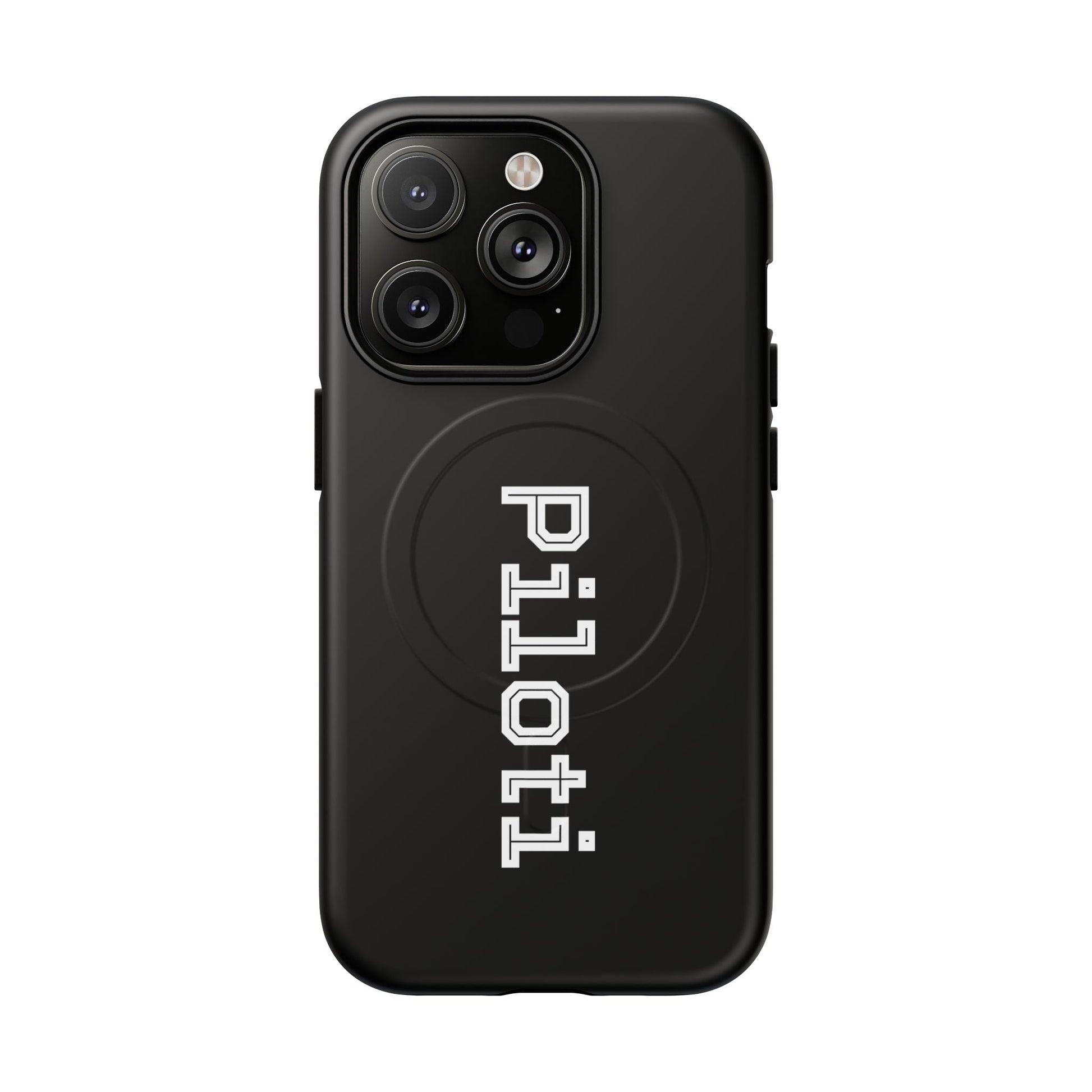 Tough Magnetic iPhone Cases Piloti in black Printify