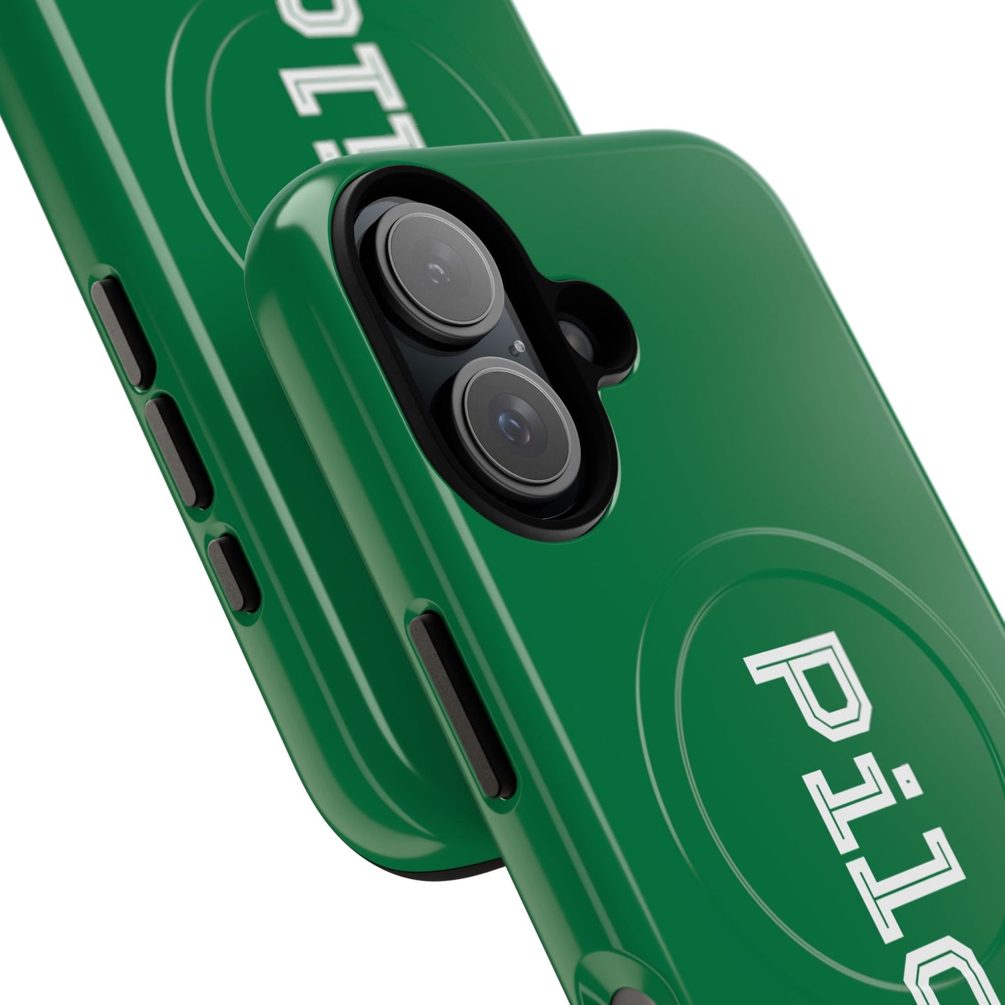 Tough Magnetic iPhone Cases Piloti in dark green Printify