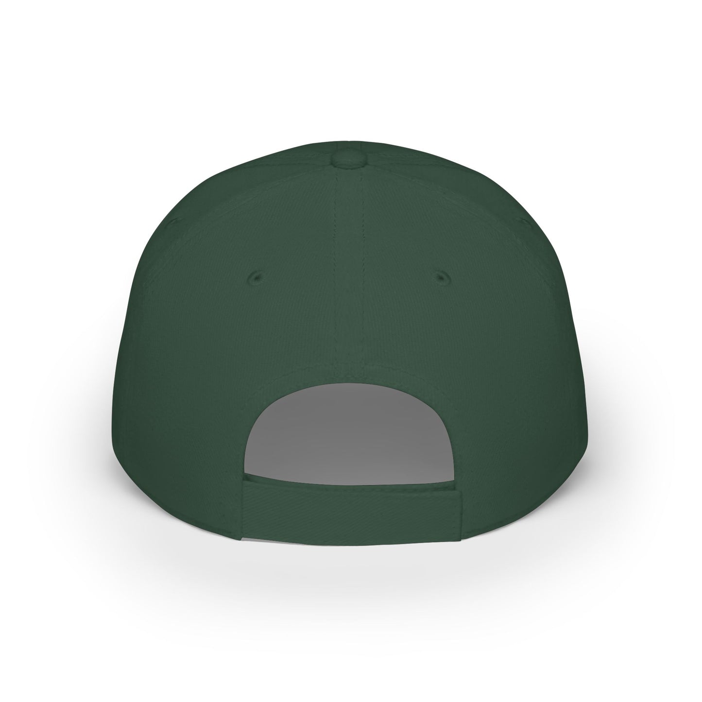 No Label Baseball Cap White Embroidery Printify