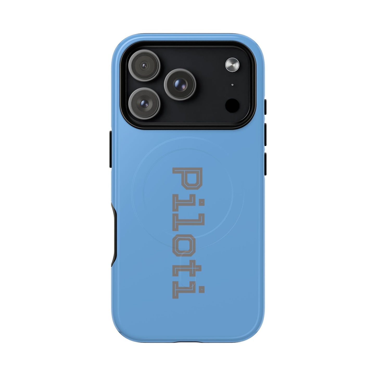 Tough Magnetic iPhone Cases Piloti in skyblue made in matt and gloss finish - UpNorth SPORTS