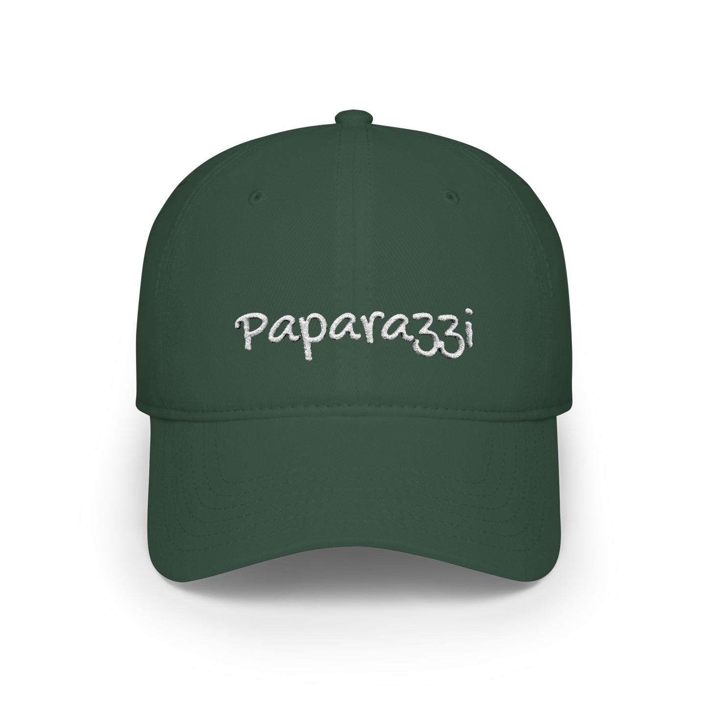 Paparazzi Baseball Cap White Embroidery Printify