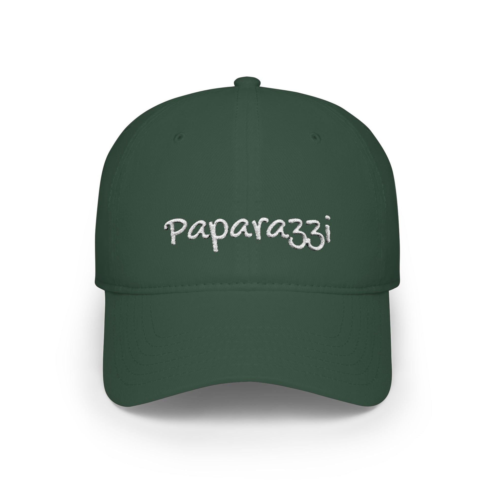 Paparazzi Baseball Cap White Embroidery Printify