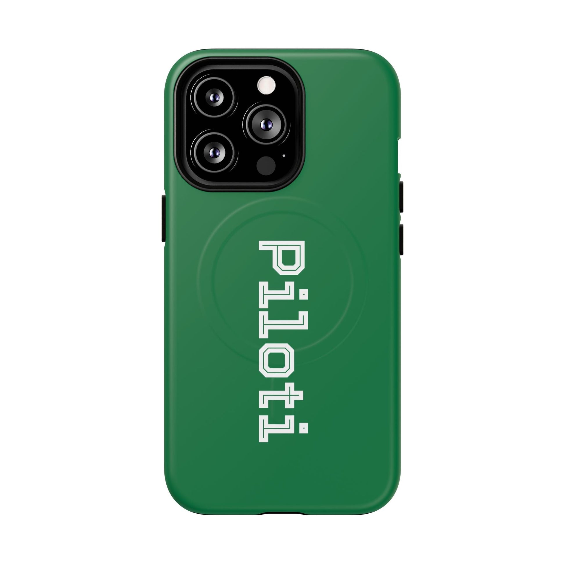 Tough Magnetic iPhone Cases Piloti in dark green Printify