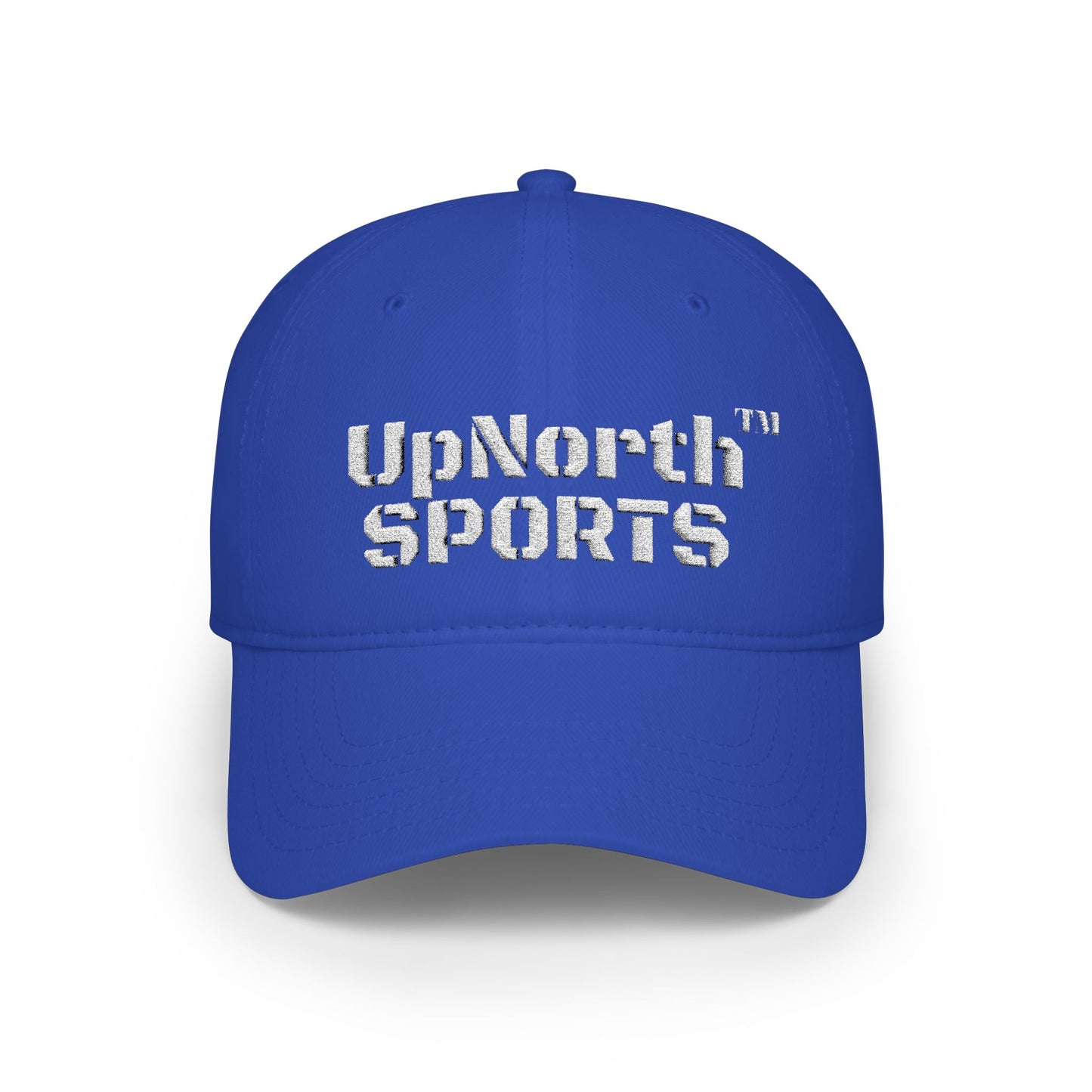 Royal UpNorth Sports White Baseball Cap frontside - UpNorth SPORTS