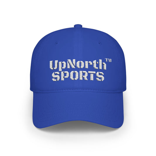Royal UpNorth Sports White Baseball Cap frontside - UpNorth SPORTS