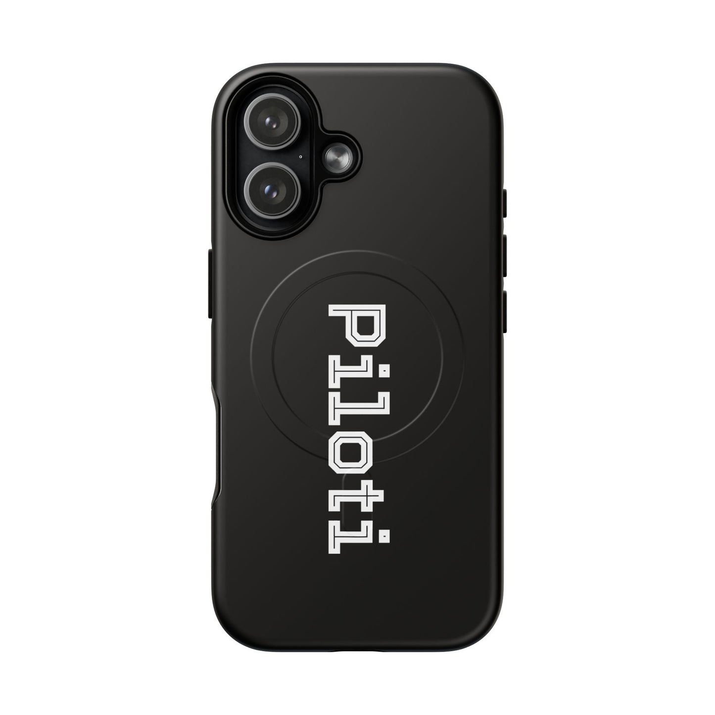 Tough Magnetic iPhone Cases Piloti in black Printify