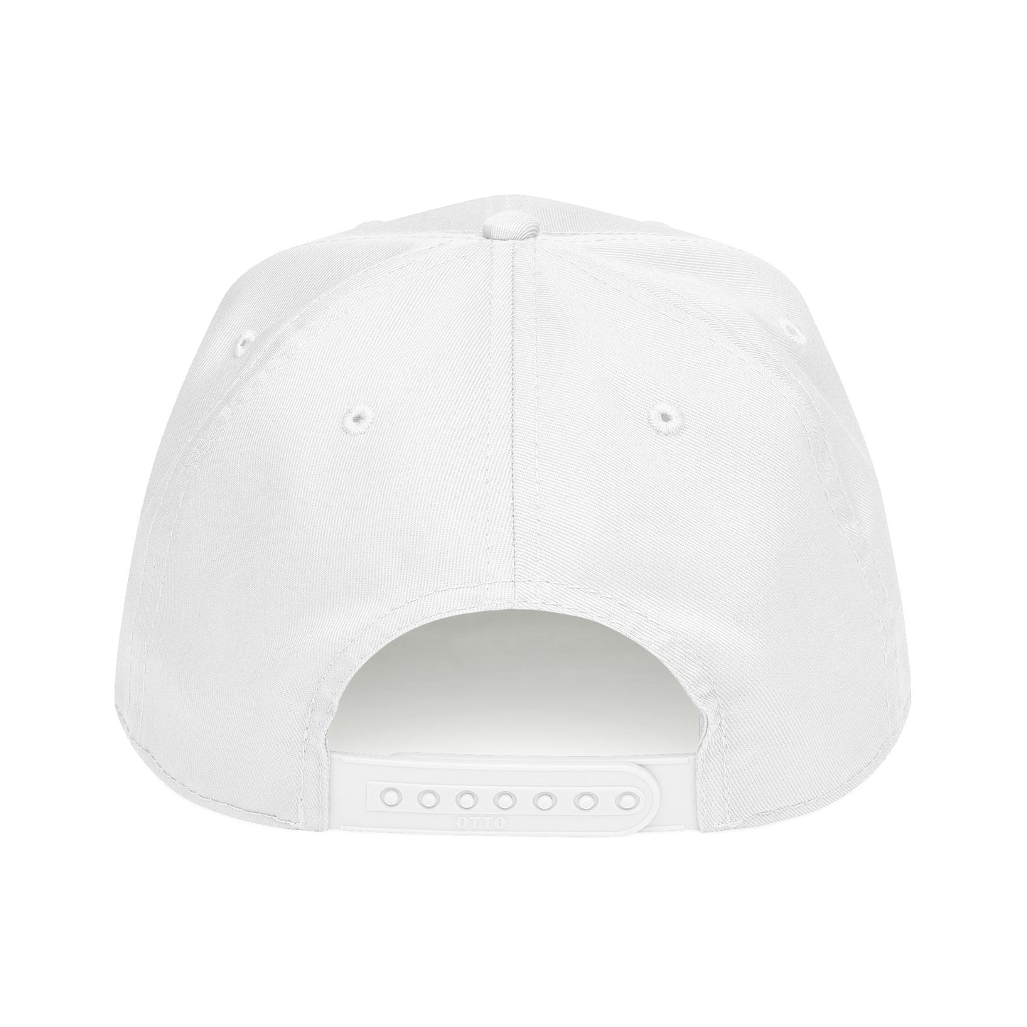 White MEGA SPORTS Mid Profile Cap Printify