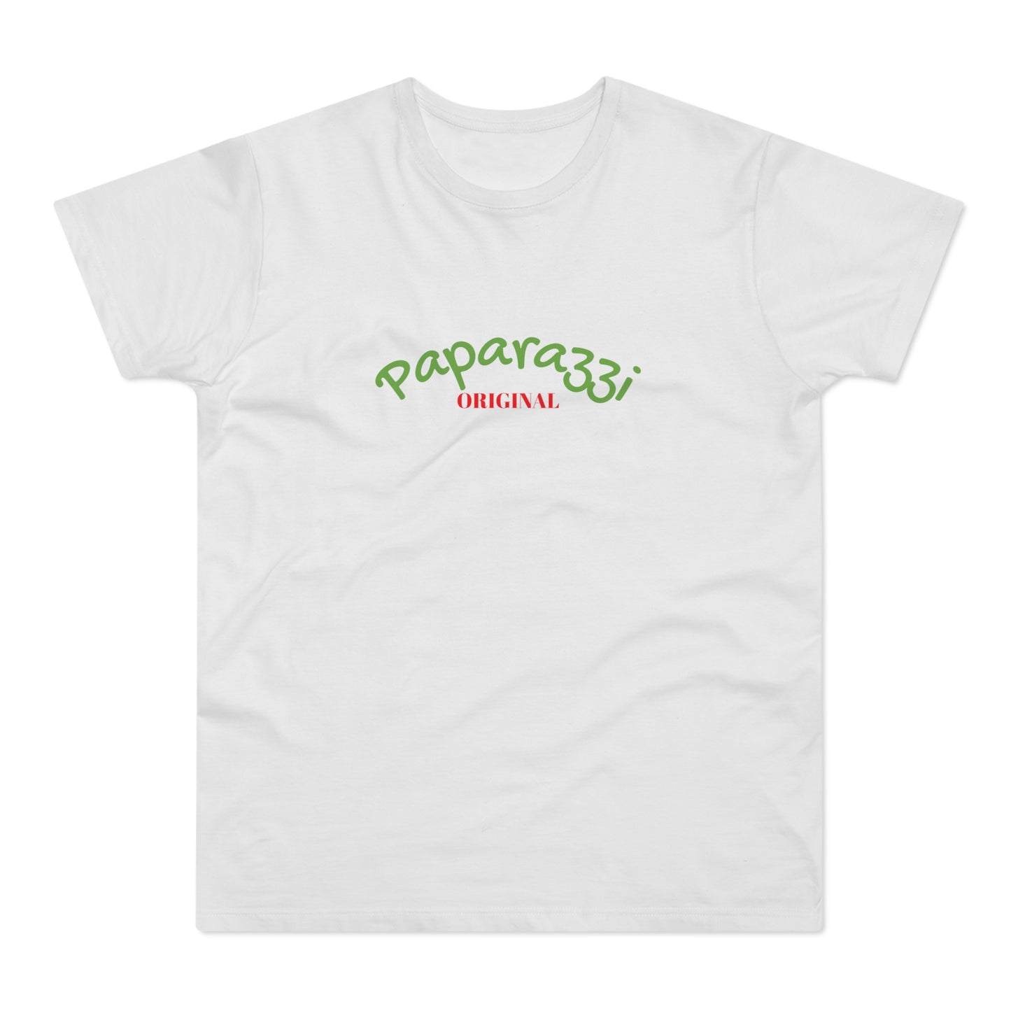 Paparazzi Men T-shirt white with light green and red