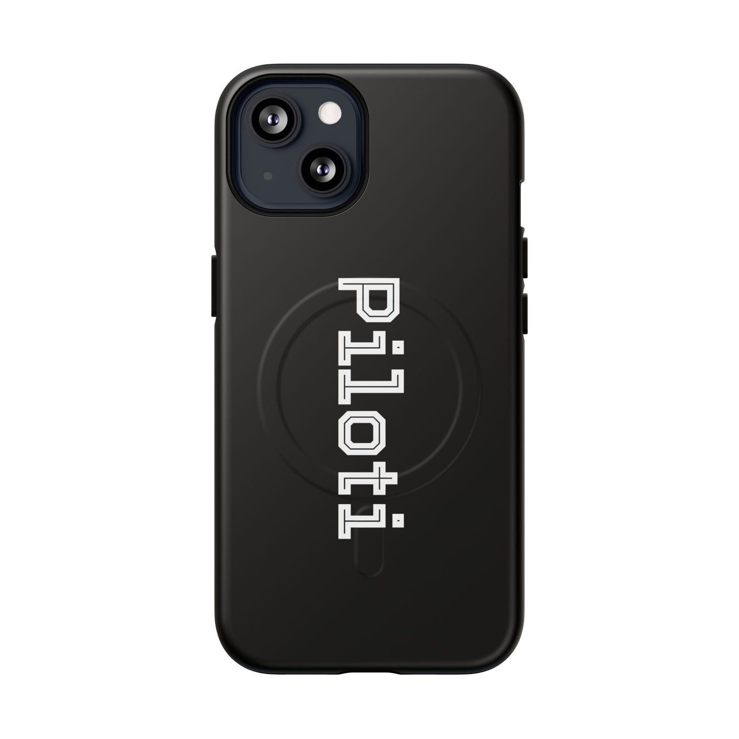 Tough Magnetic iPhone Cases Piloti in black Printify