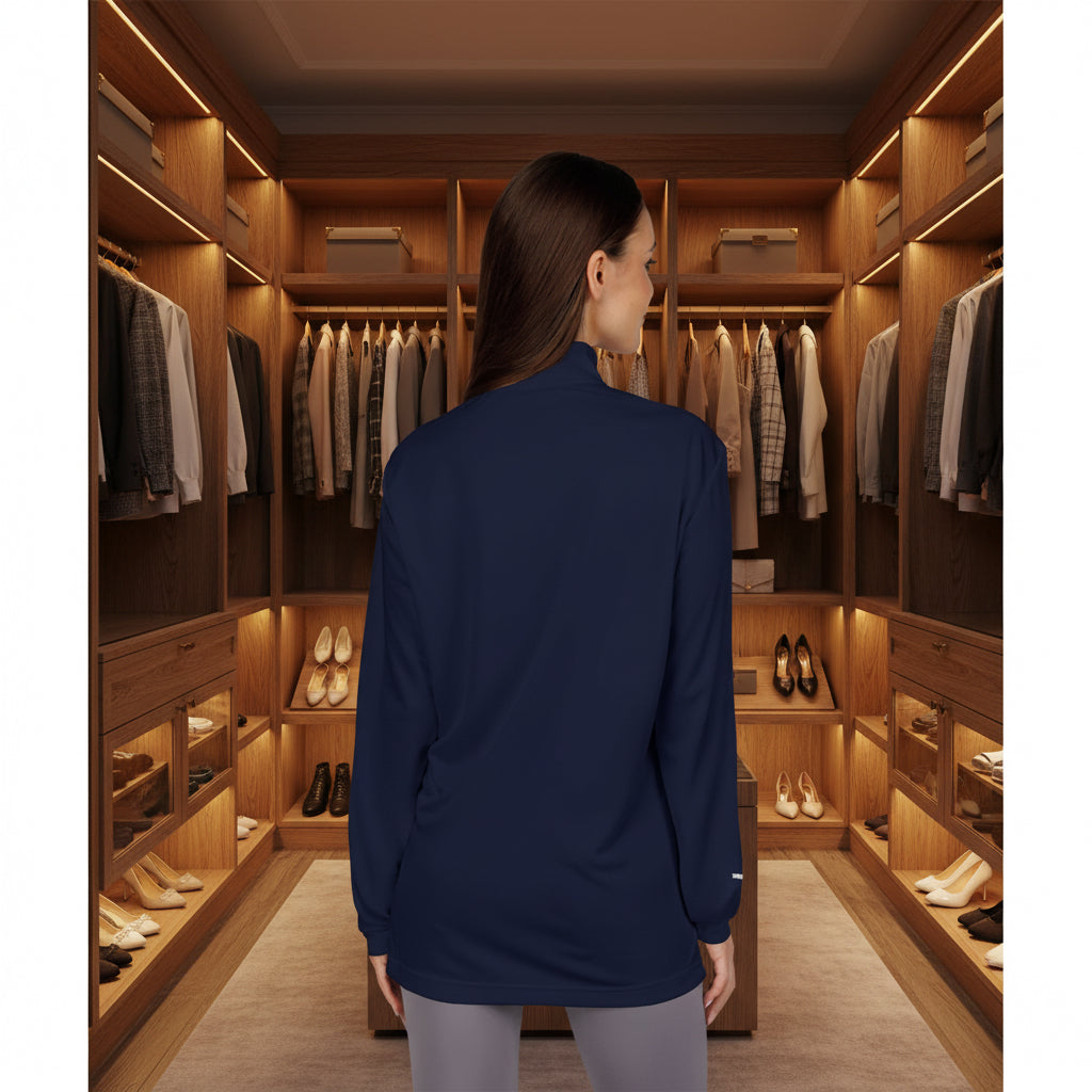 Adidas® MONACO Navy Quarter-Zip Pullover Navy