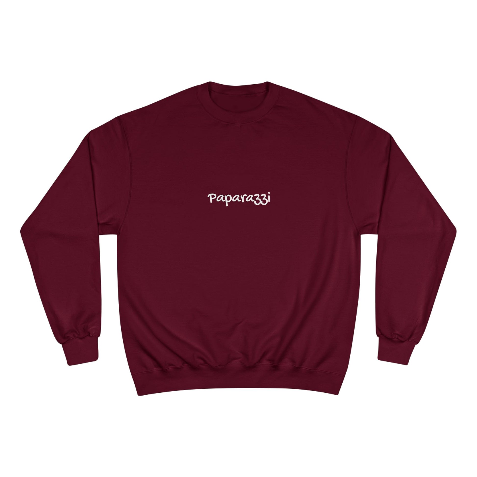 Navy Maroon Paparazzi Champion Sweatshirt Printify
