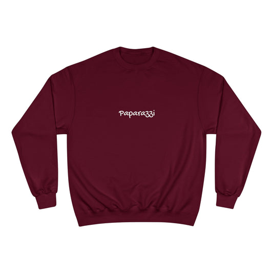 Navy Maroon Paparazzi Champion Sweatshirt Printify