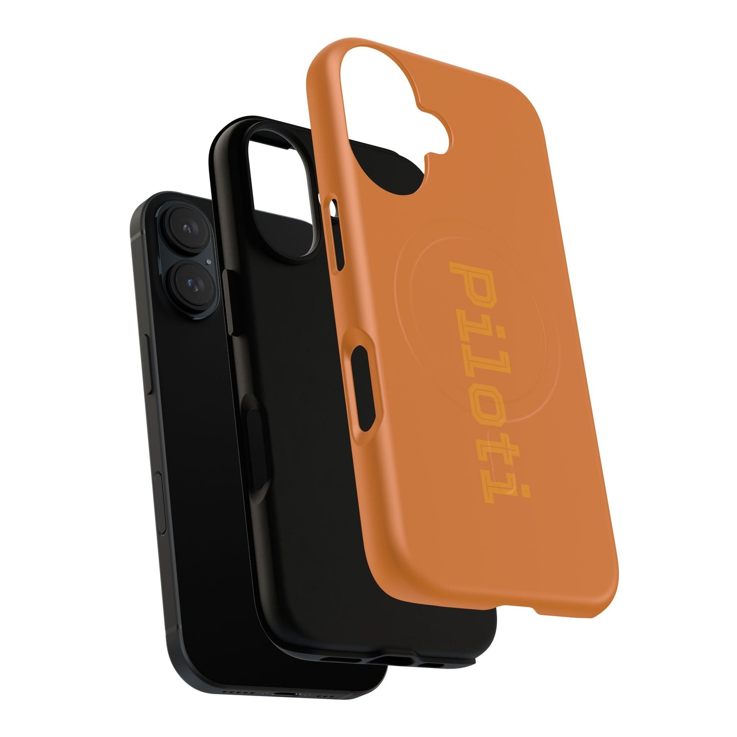 Tough Magnetic iPhone Cases Piloti in orange Printify