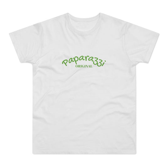 Paparazzi Men T-shirt white with light green