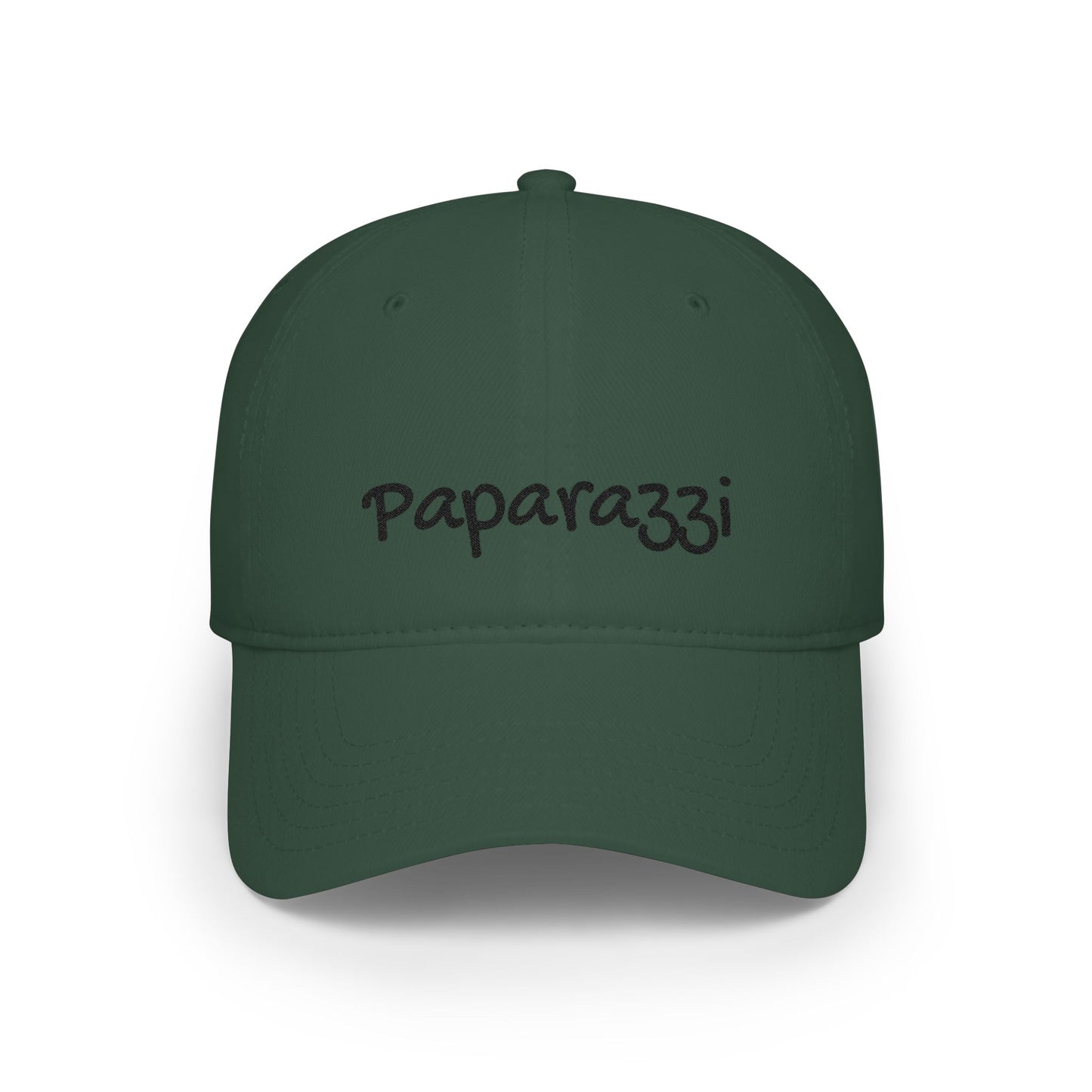 Paparazzi Baseball Cap Black Embroidery Printify