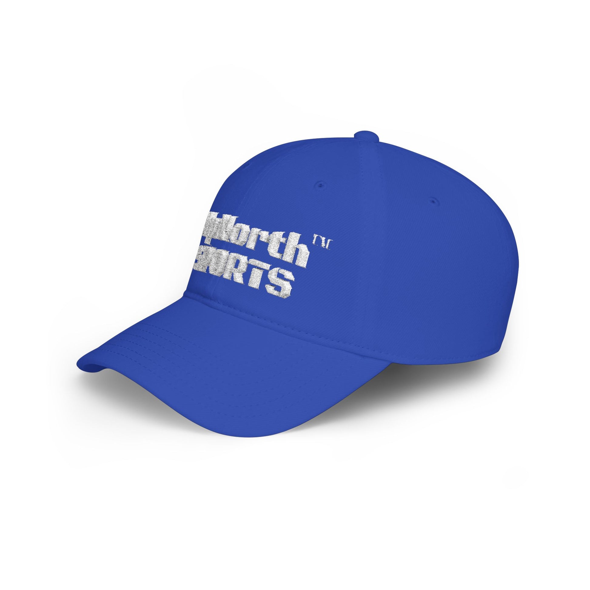 Royal UpNorth Sports White Baseball Cap left side - UpNorth SPORTS