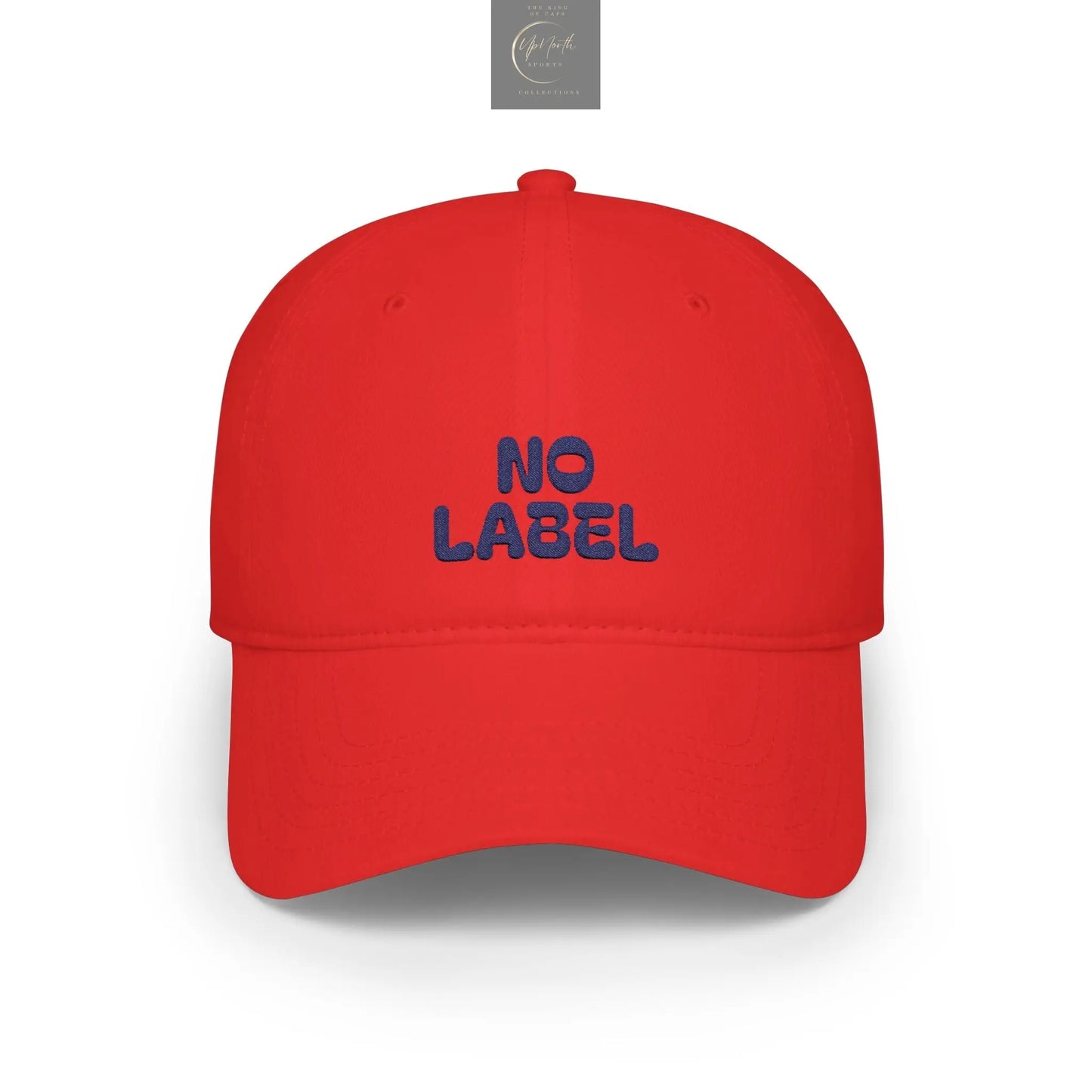 No Label Baseball Cap Navy Embroidery