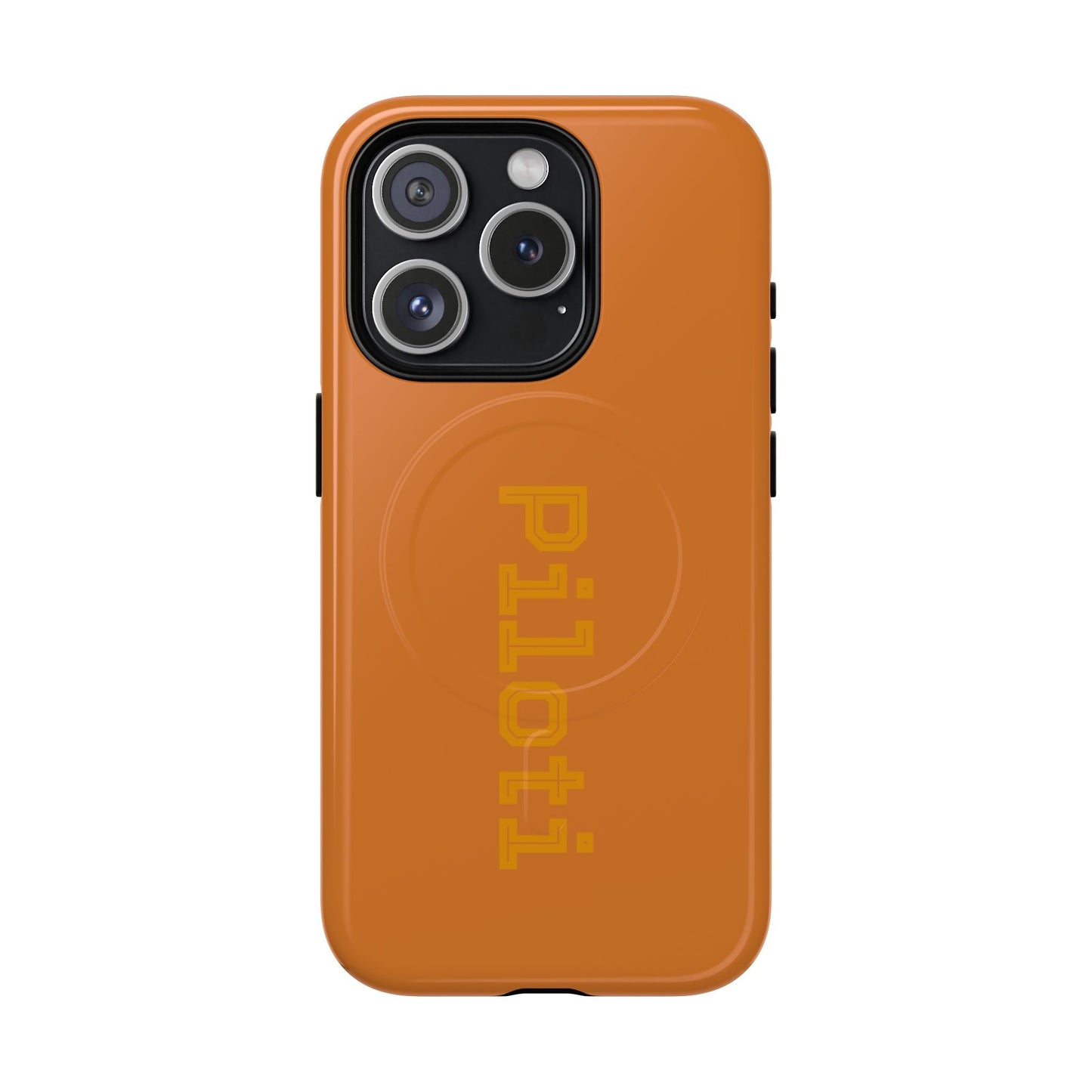 Tough Magnetic iPhone Cases Piloti in orange Printify