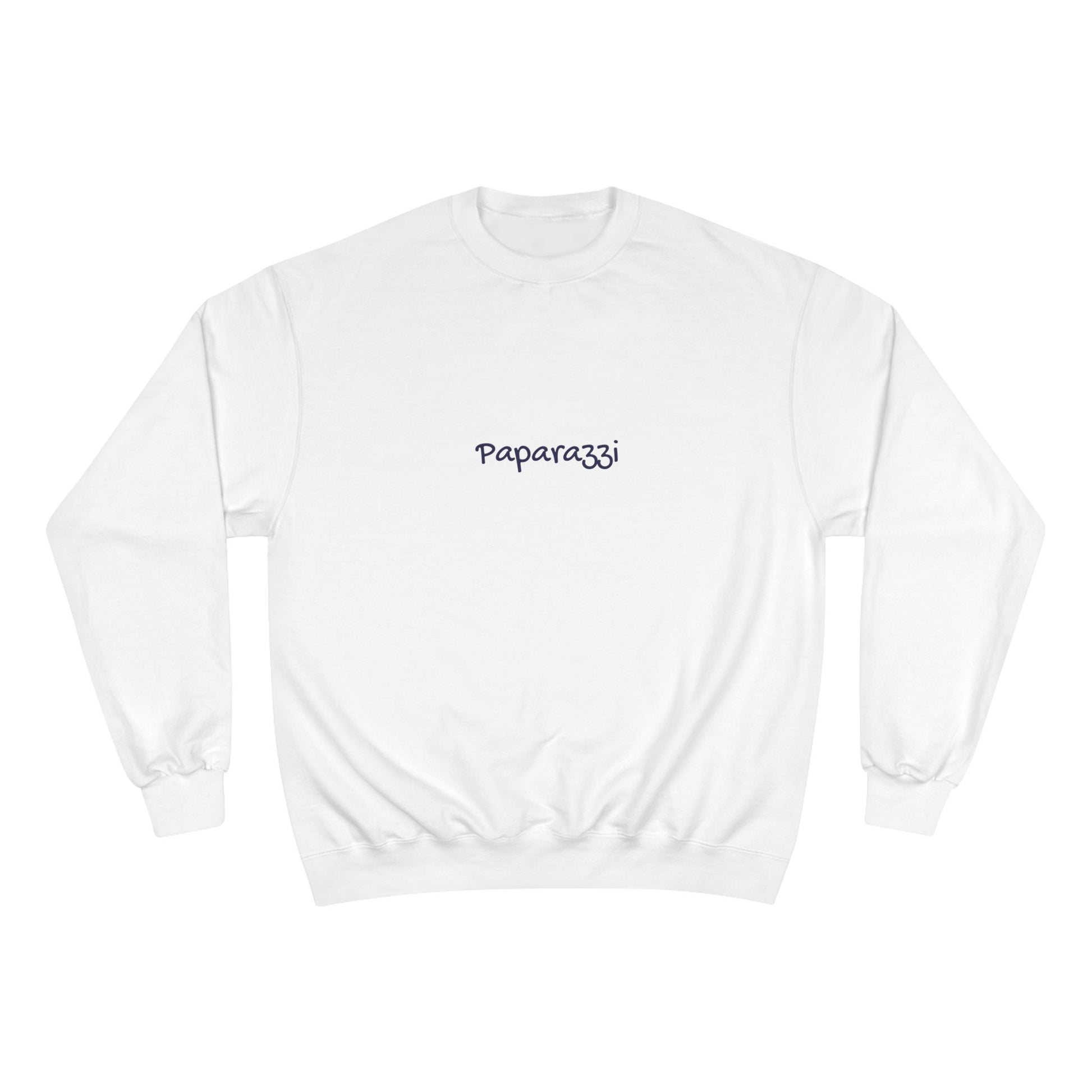 White Gold Paparazzi Champion Sweatshirt Printify