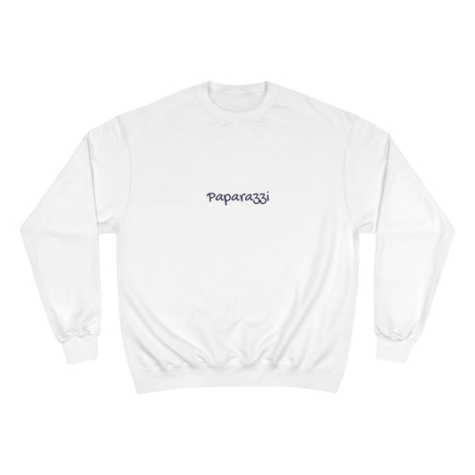 White Gold Paparazzi Champion Sweatshirt Printify