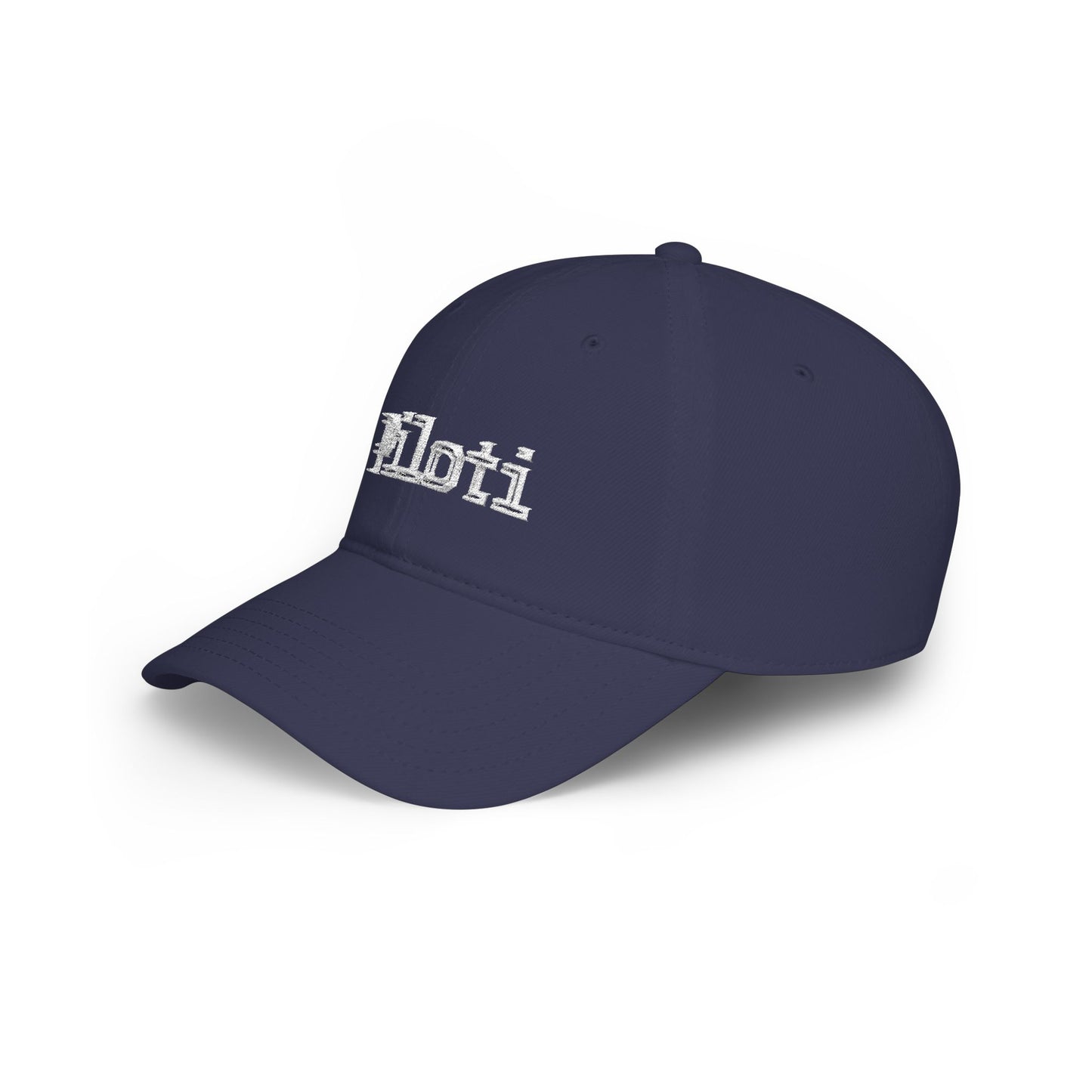 Piloti Baseball Cap Embroidered with White Printify
