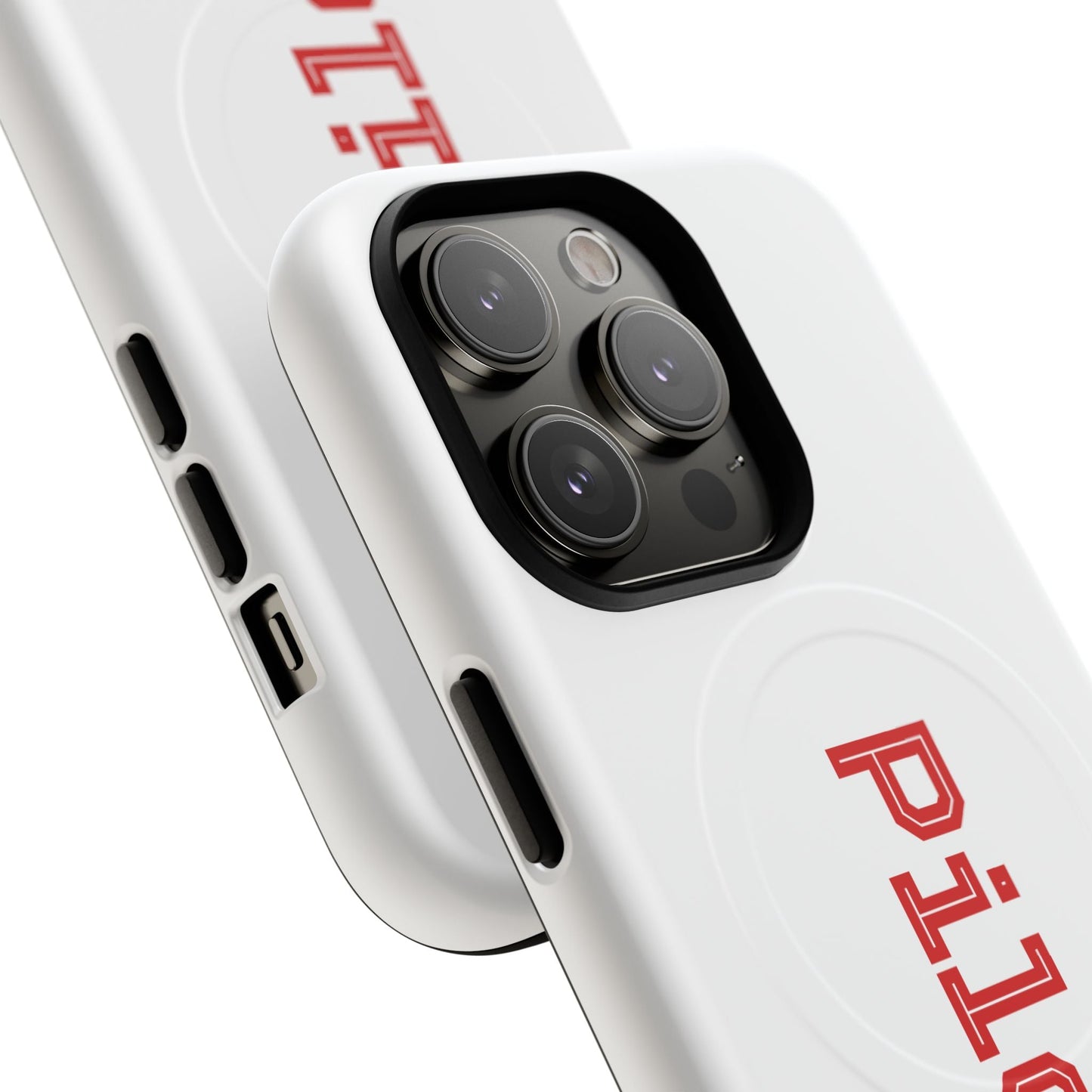 Tough Magnetic iPhone Cases Piloti in white made in matt and gloss finish - UpNorth SPORTS