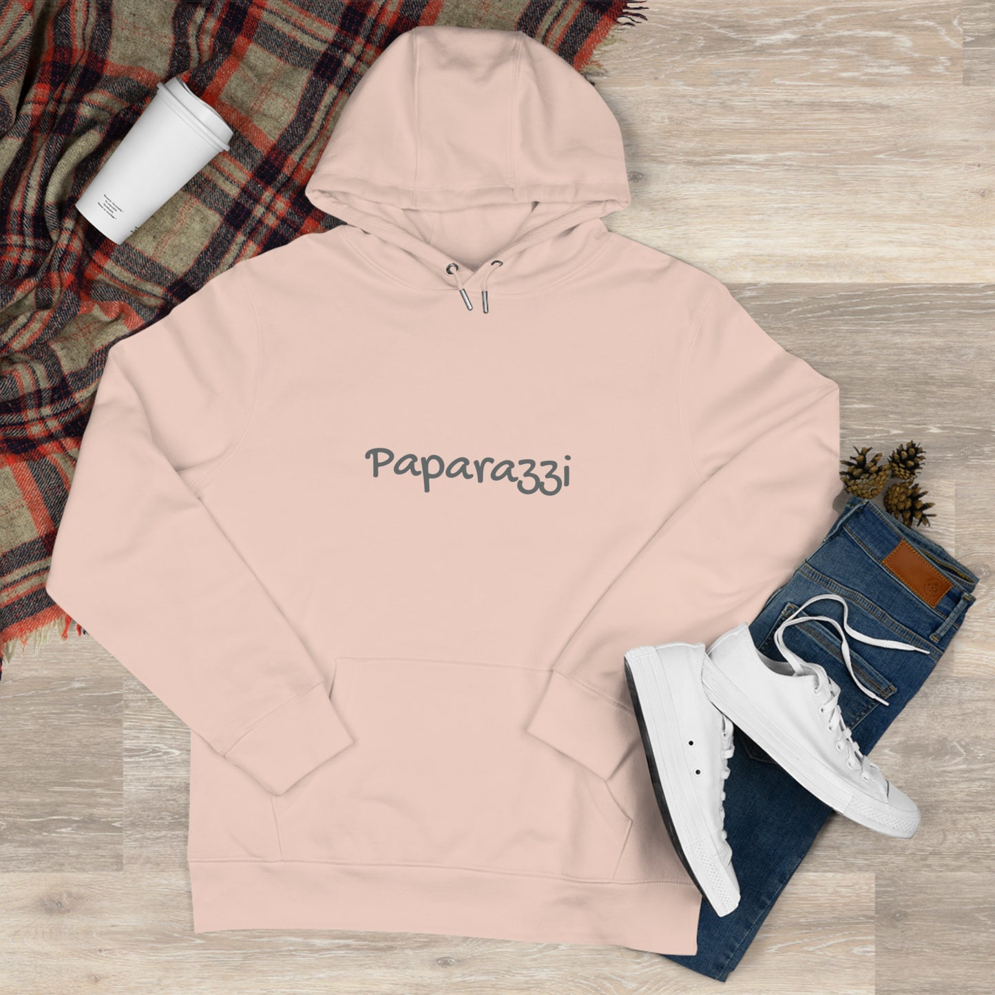 Pink Paparazzi Dark Grey Hoodie Printify