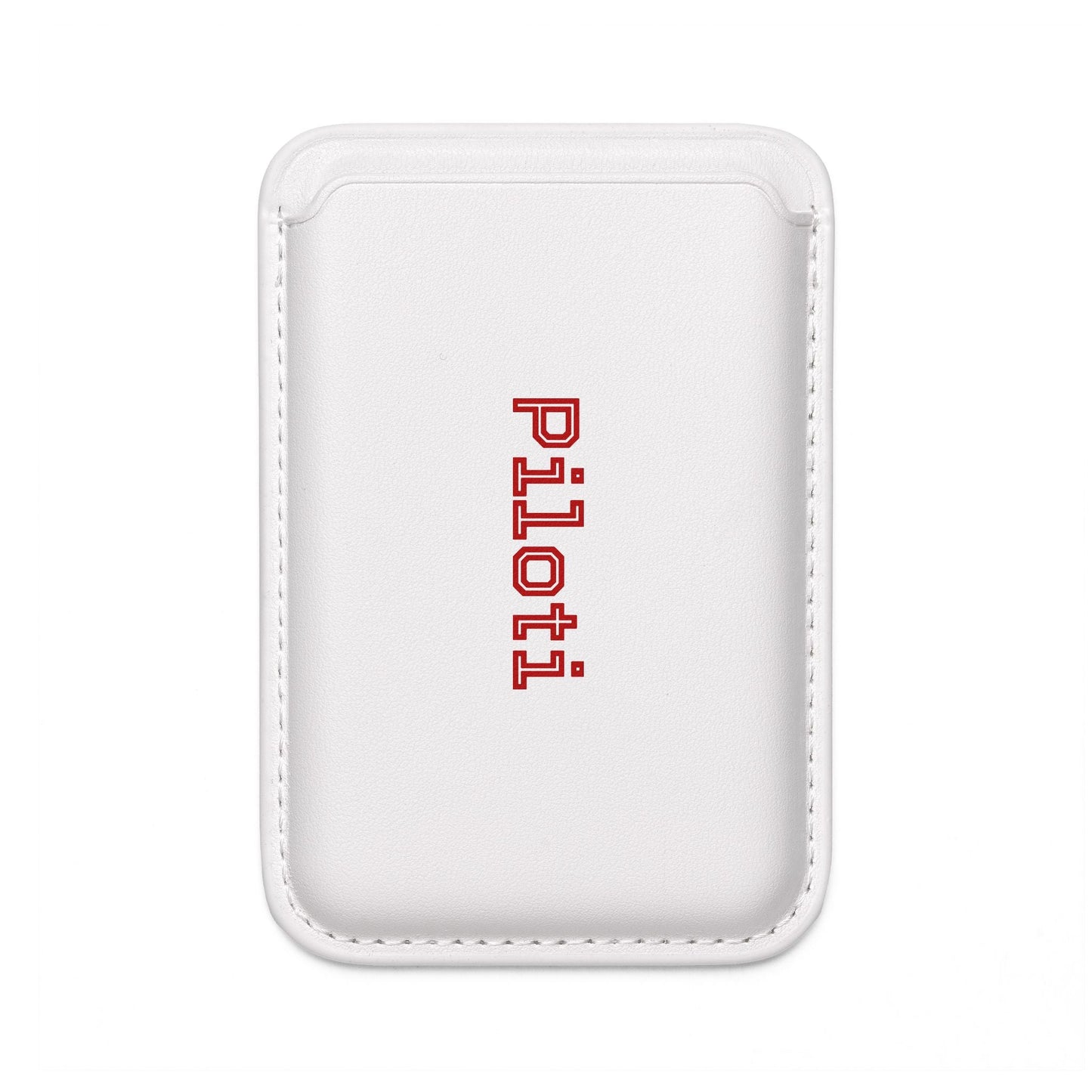 Vegan Wallet and Magsafe® Compatible made in black and white front - UpNorth SPORTS
