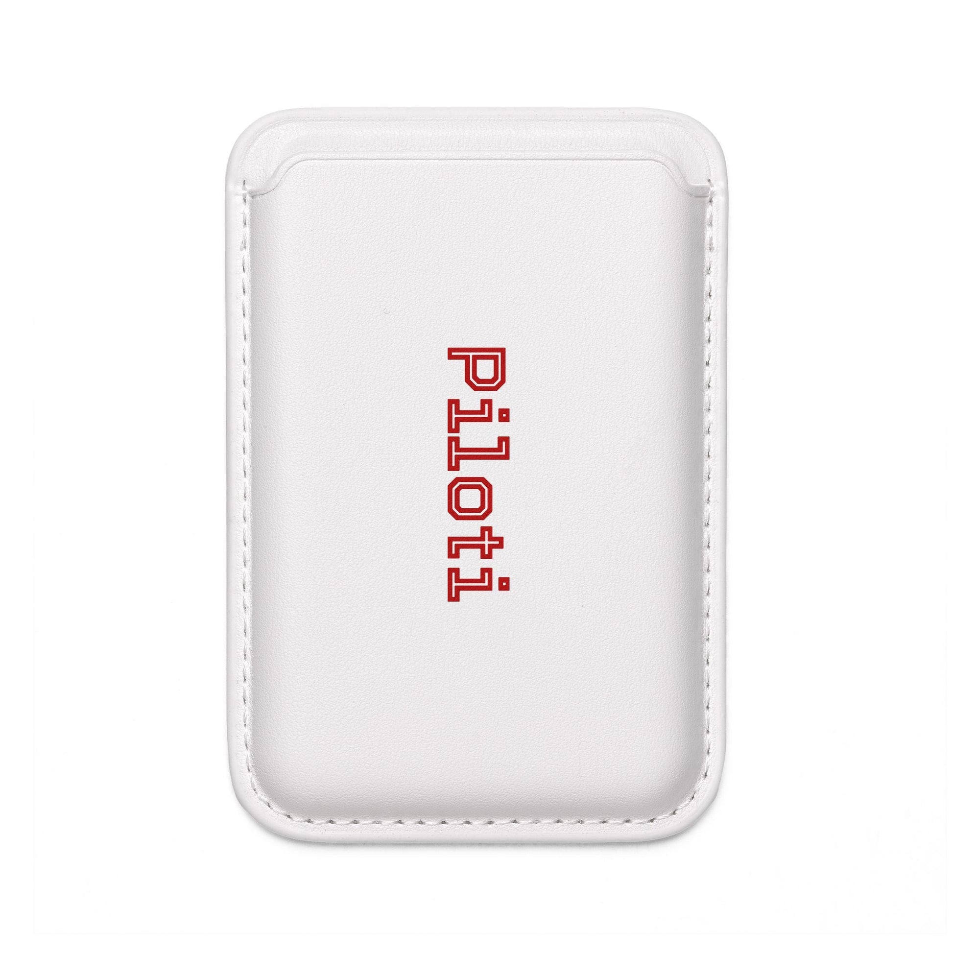 Vegan Wallet and Magsafe® Compatible made in black and white front - UpNorth SPORTS