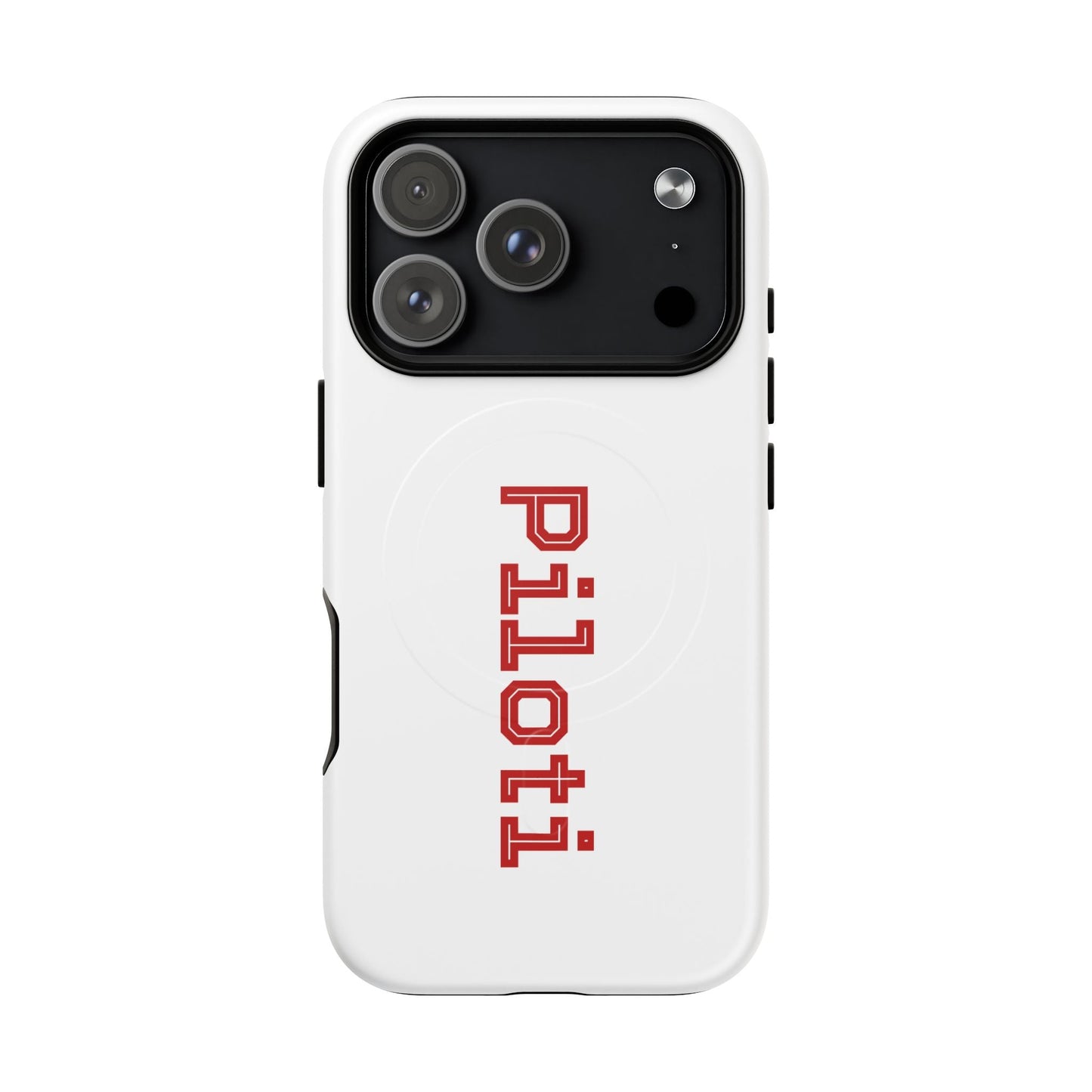Tough Magnetic iPhone Cases Piloti in white made in matt and gloss finish - UpNorth SPORTS