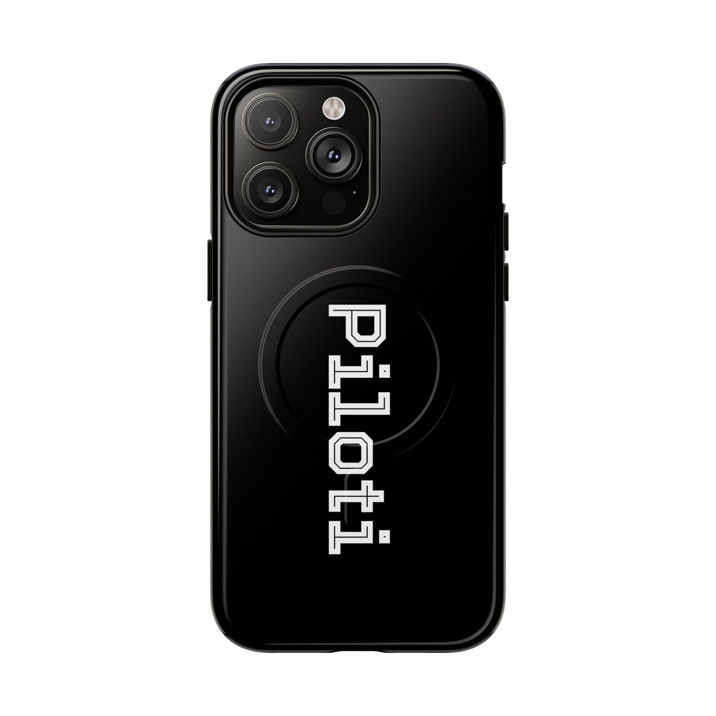 Tough Magnetic iPhone Cases Piloti in black Printify