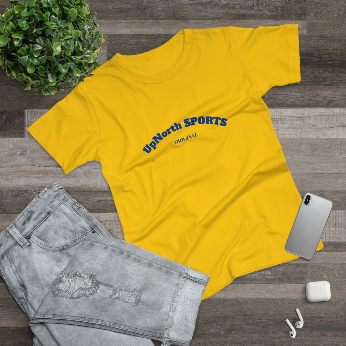 Gold Navy Women T-Shirt front - UpNorth SPORTS
