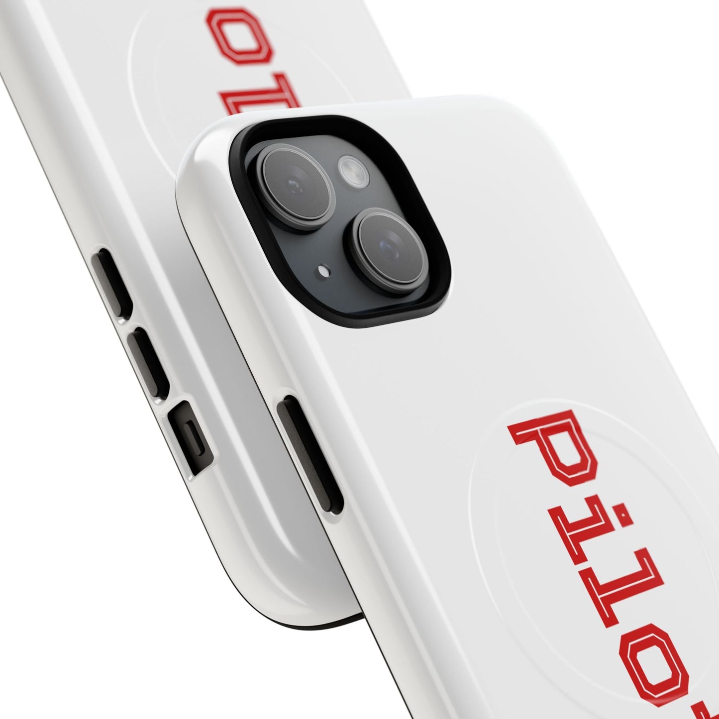 Tough Magnetic iPhone Cases Piloti in white made in matt and gloss finish - UpNorth SPORTS