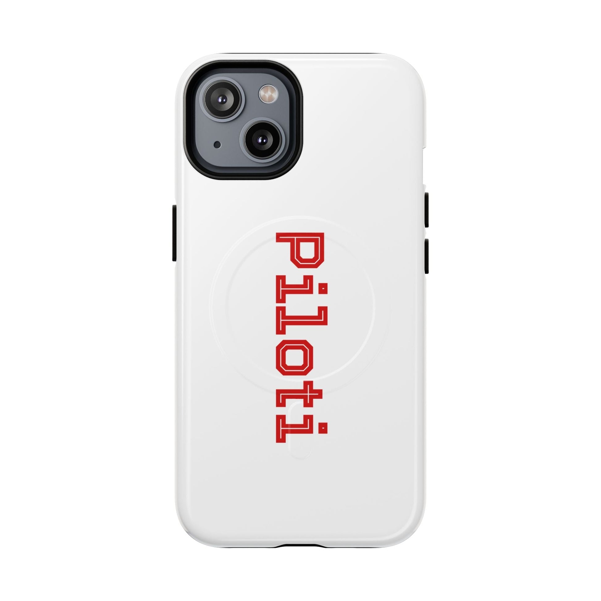 Tough Magnetic iPhone Cases Piloti in white made in matt and gloss finish - UpNorth SPORTS