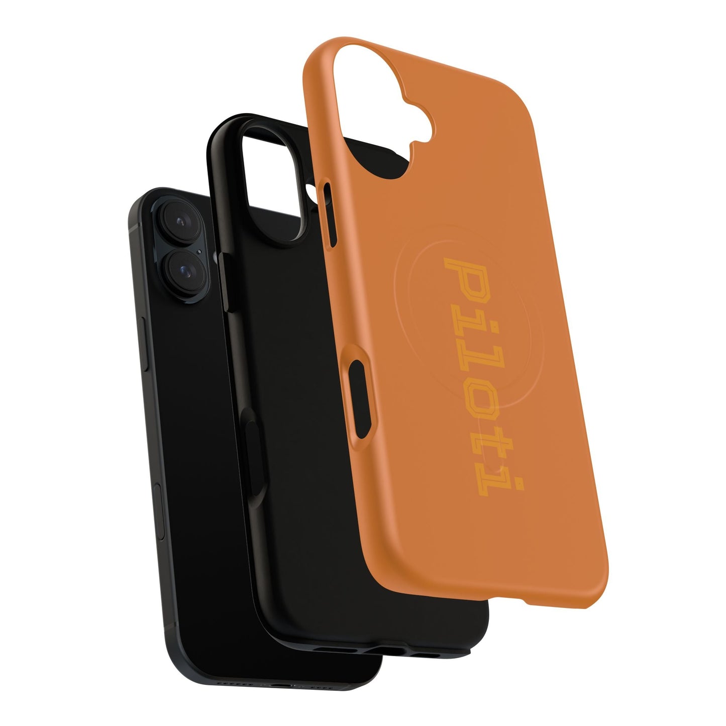 Tough Magnetic iPhone Cases Piloti in orange Printify