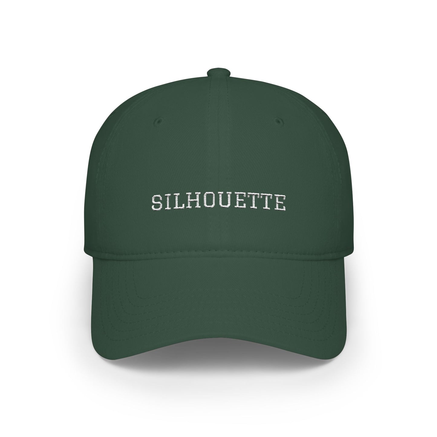 Dark Green Paparazzi Silhouette White Baseball Cap front - Paparazzi Original