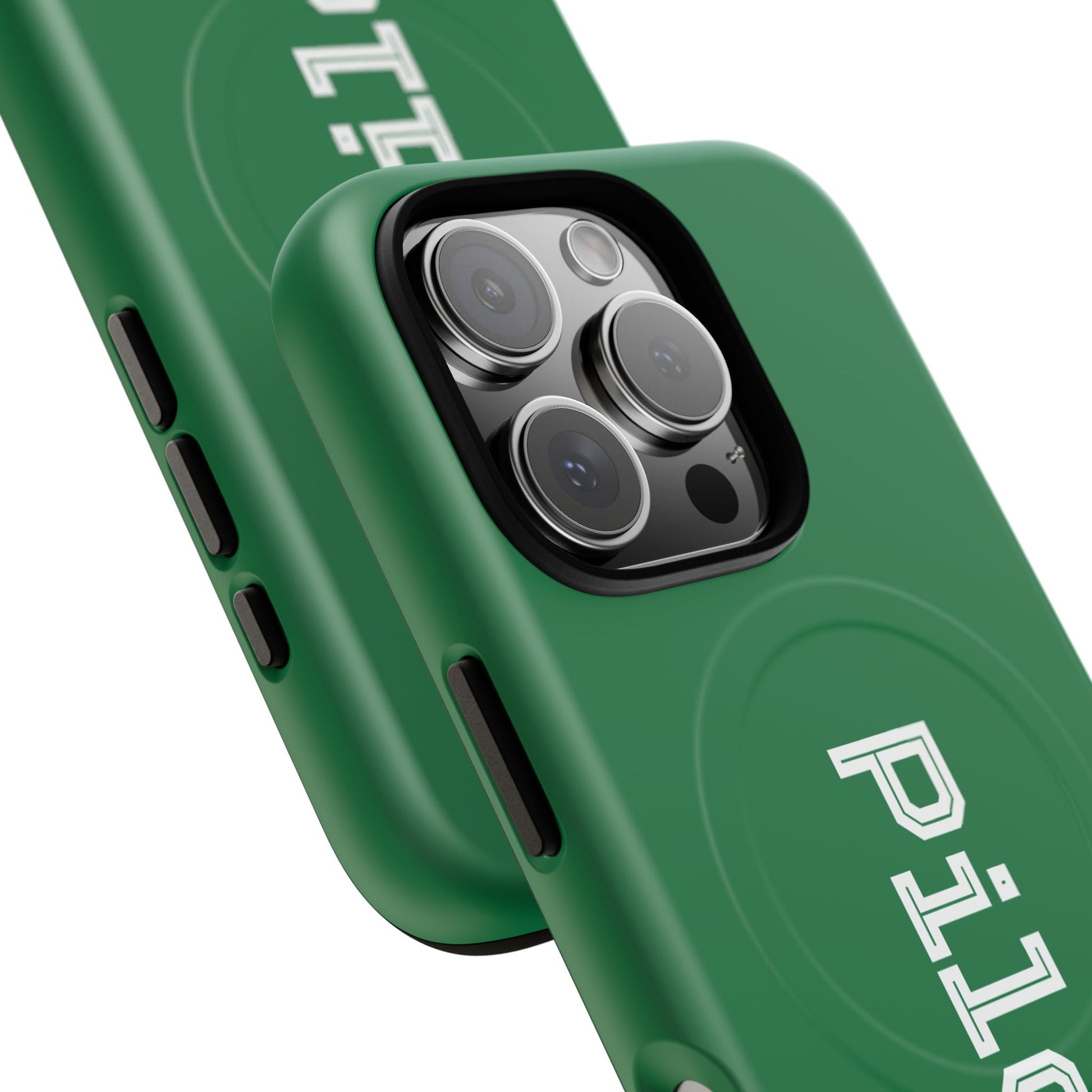 Tough Magnetic iPhone Cases Piloti in dark green Printify