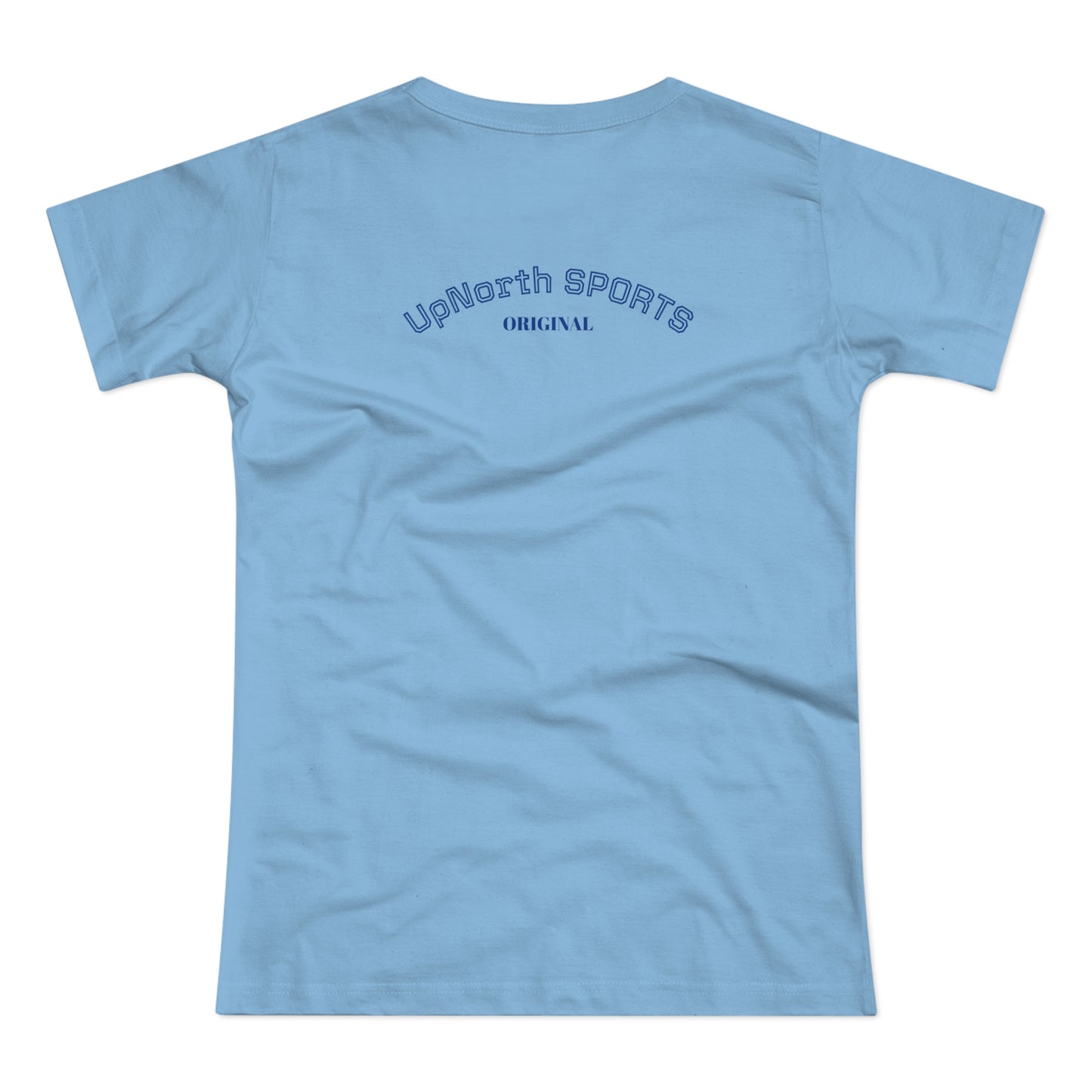 Women T-Shirt skyblue with navy