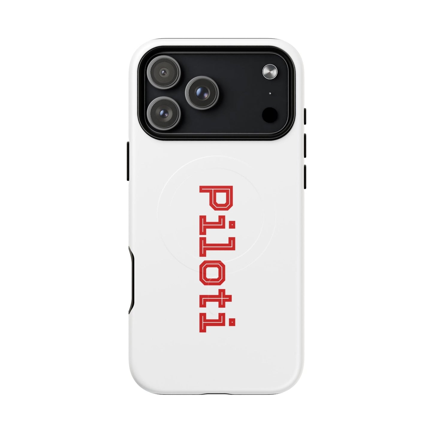 Tough Magnetic iPhone Cases Piloti in white made in matt and gloss finish - UpNorth SPORTS