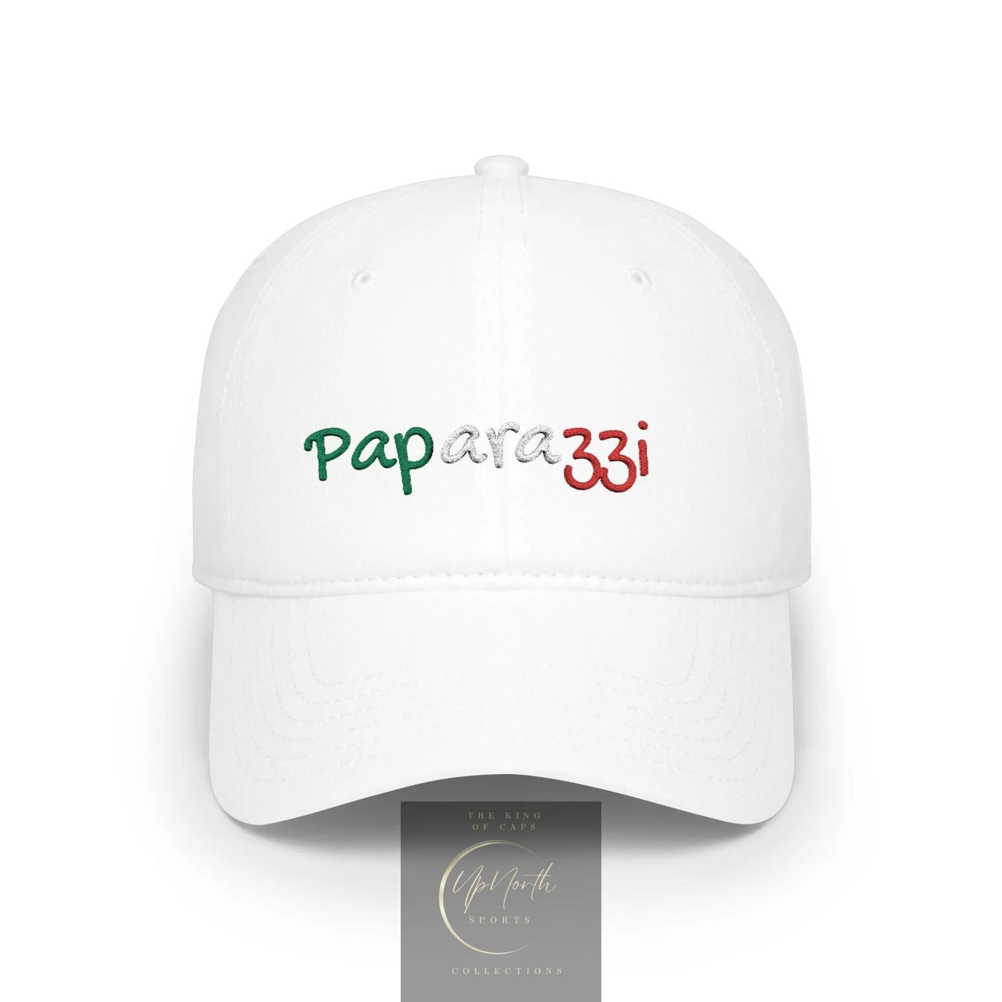 Baseball Cap Paparazzi Embroidered Italy Tricolore