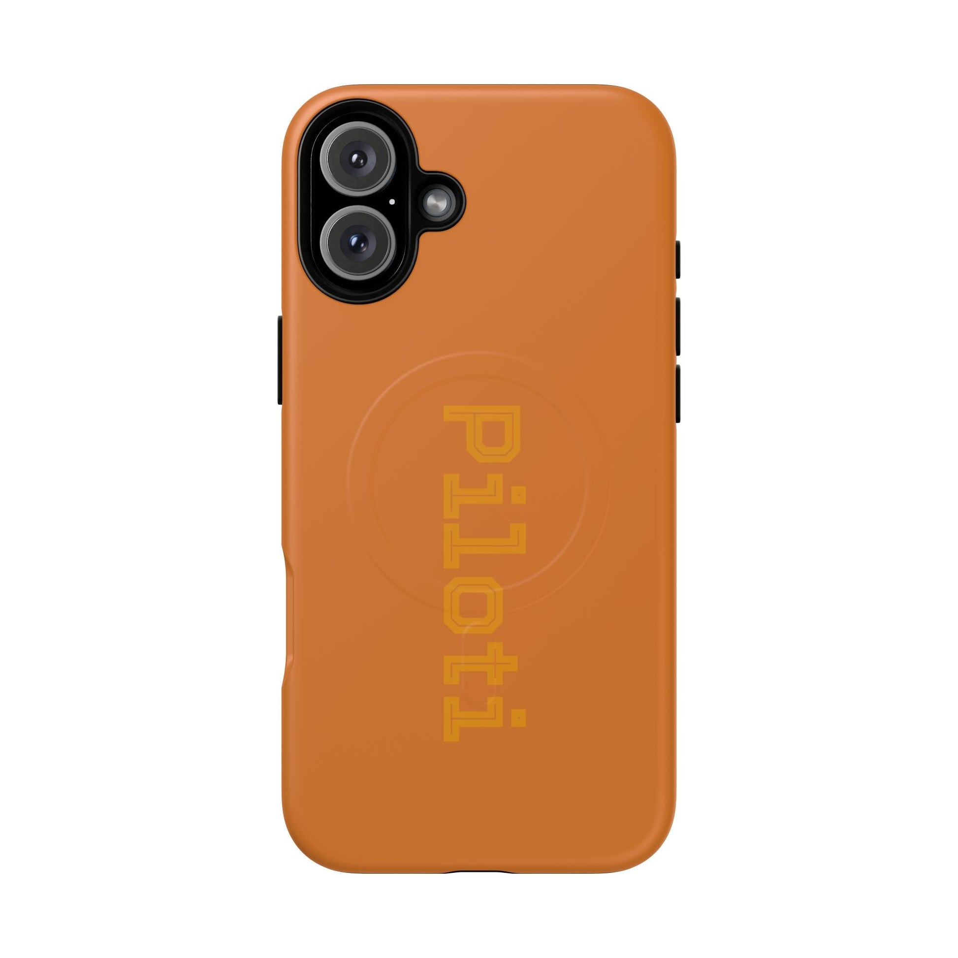 Tough Magnetic iPhone Cases Piloti in orange Printify