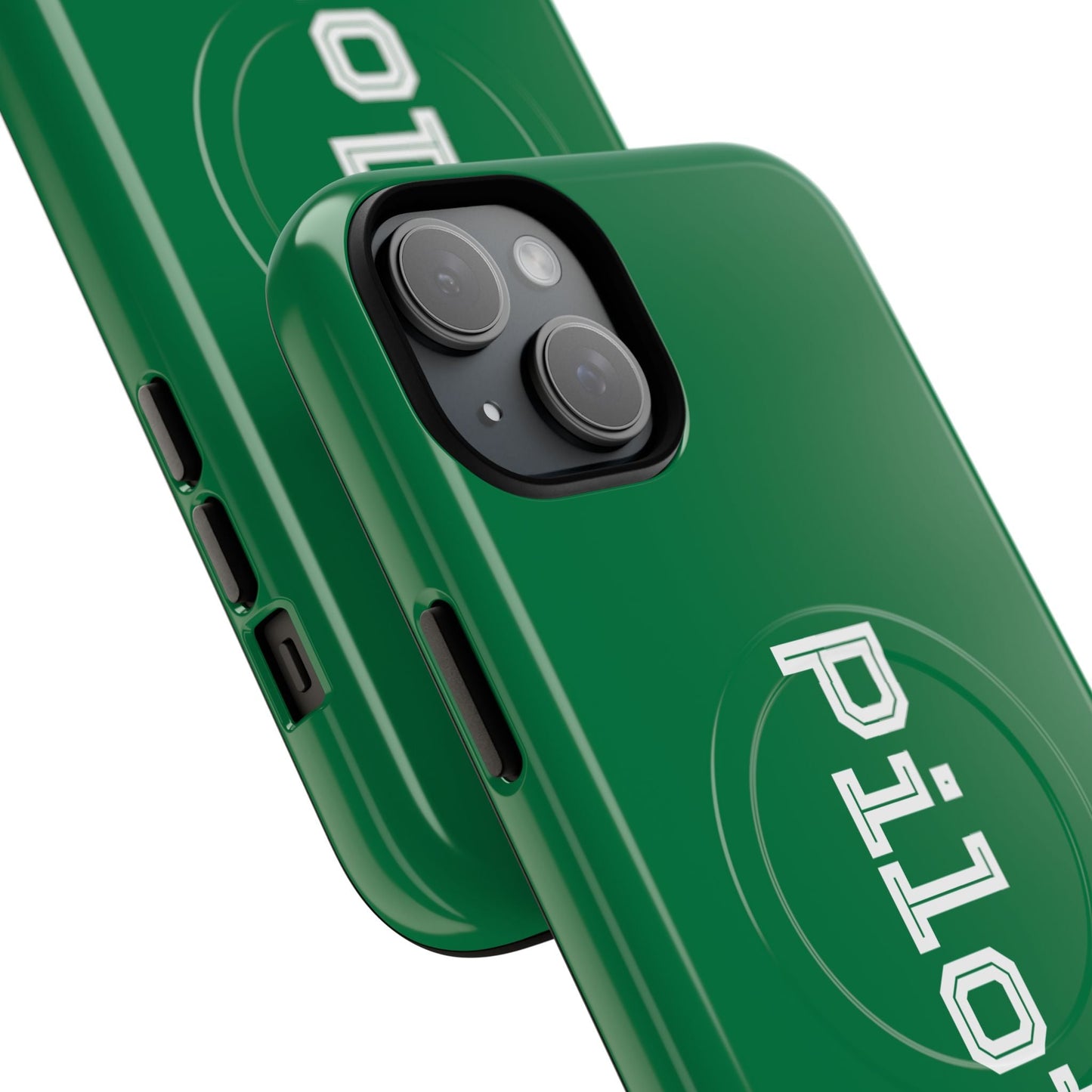 Tough Magnetic iPhone Cases Piloti in dark green Printify