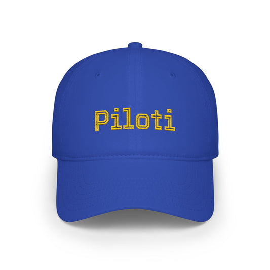 Royal Piloti Baseball Cap Embroidered with Yellow frontside - UpNorth SPORTS